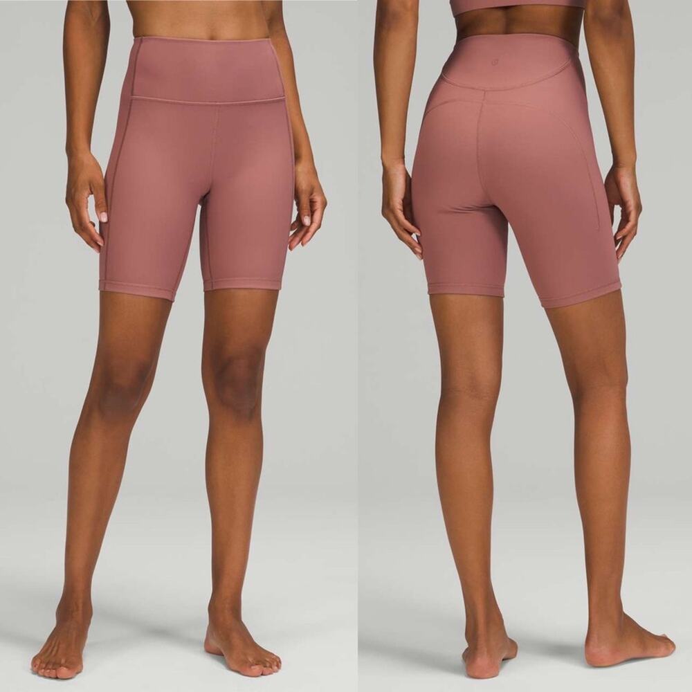 Lululemon Ribbed Contoured High Rise Short 8" - Picture 2 of 7